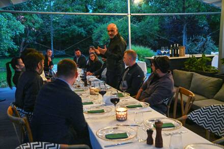 At the table on the first evening